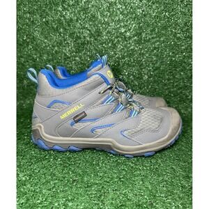 Merrell Chameleon Youth Size 4.5M Waterproof Hiking Gray Trail Shoes Sneakers